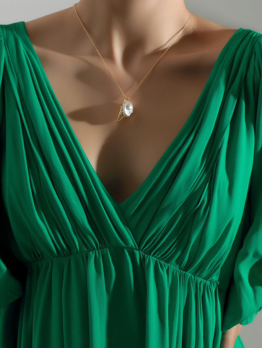 Ice Cream Baroque Pearl Necklace
