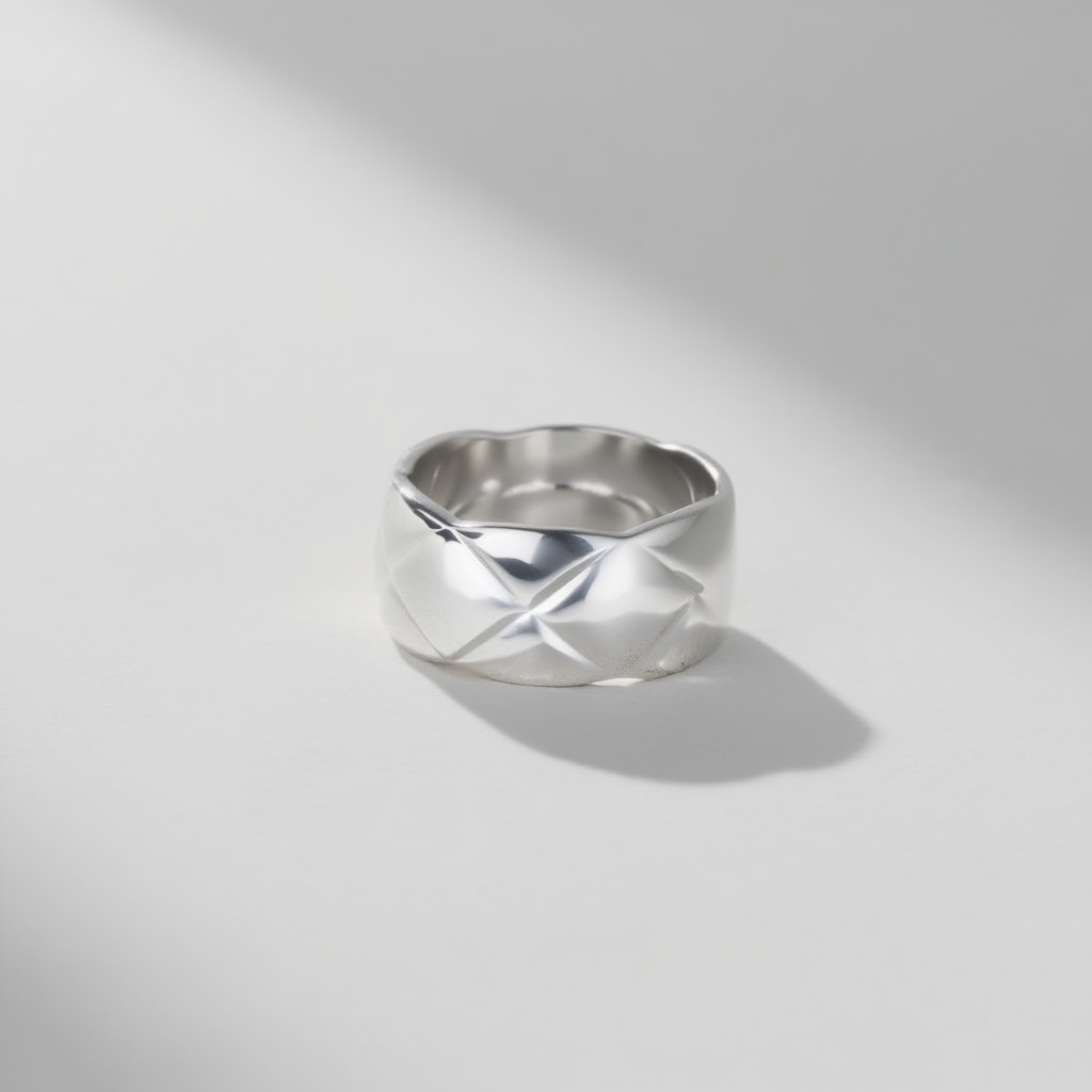 Aubrey Thick Band Ring - Silver