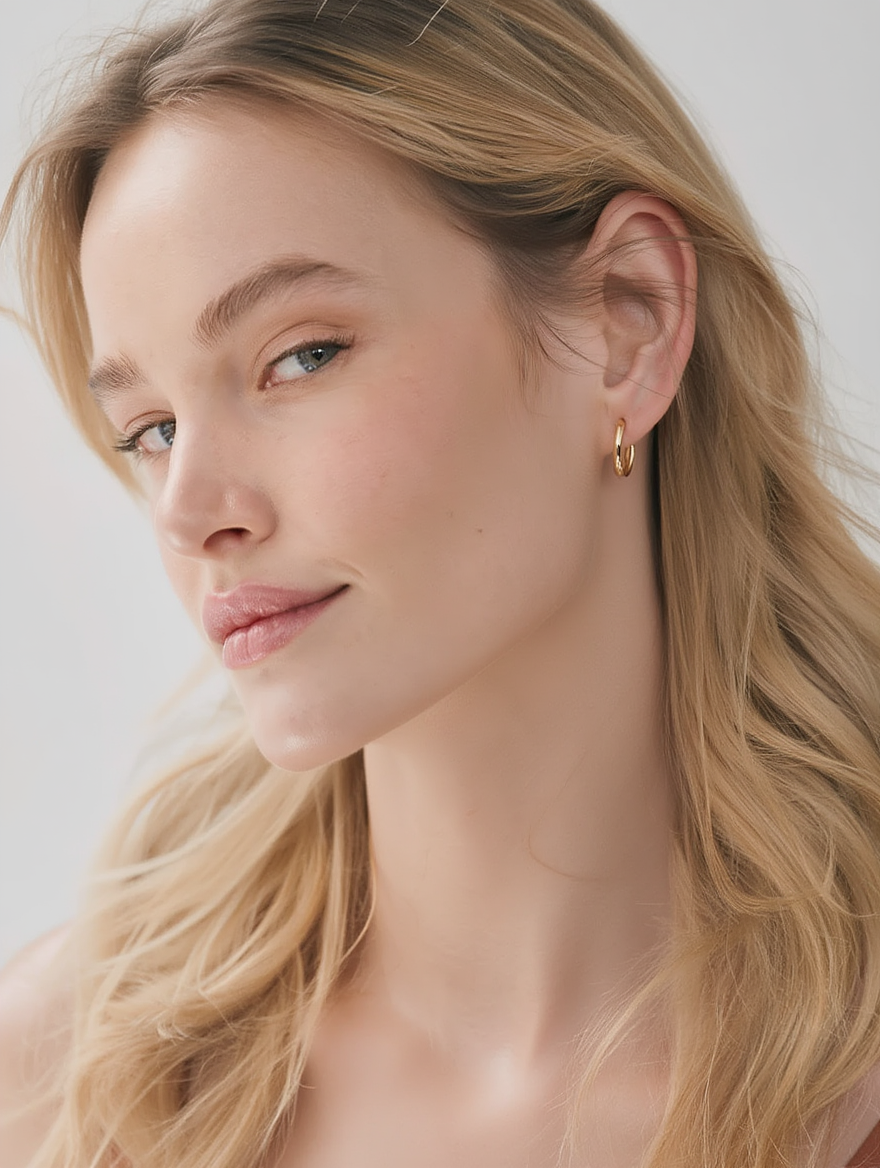 Cova Earrings - Gold Huggies
