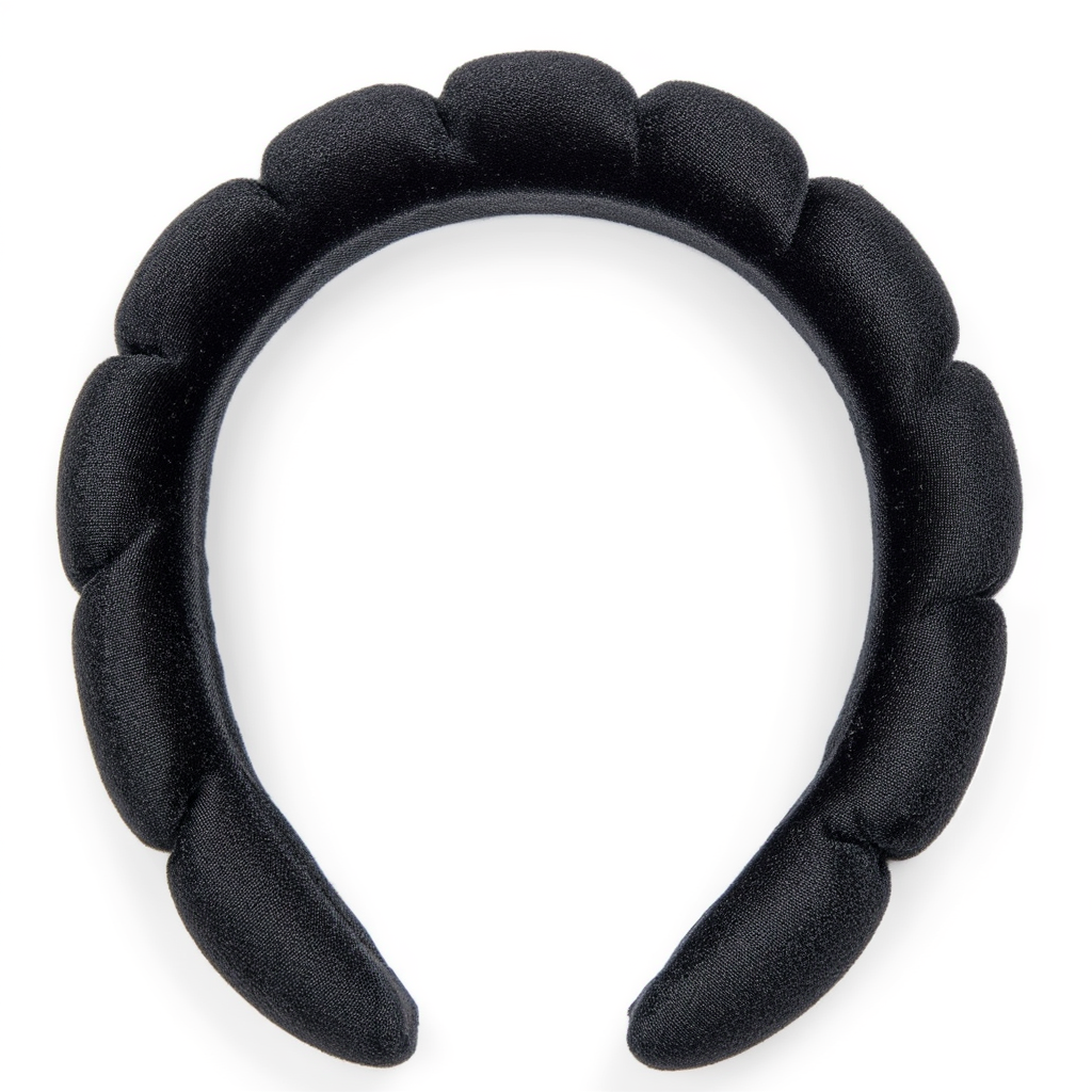 Headband Croissant Black Velvet