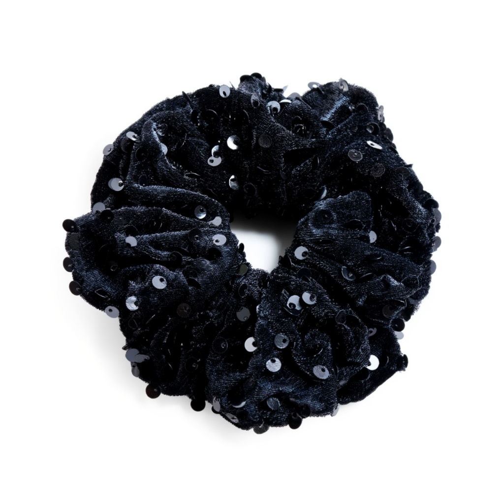 Scrunchie Glam Black