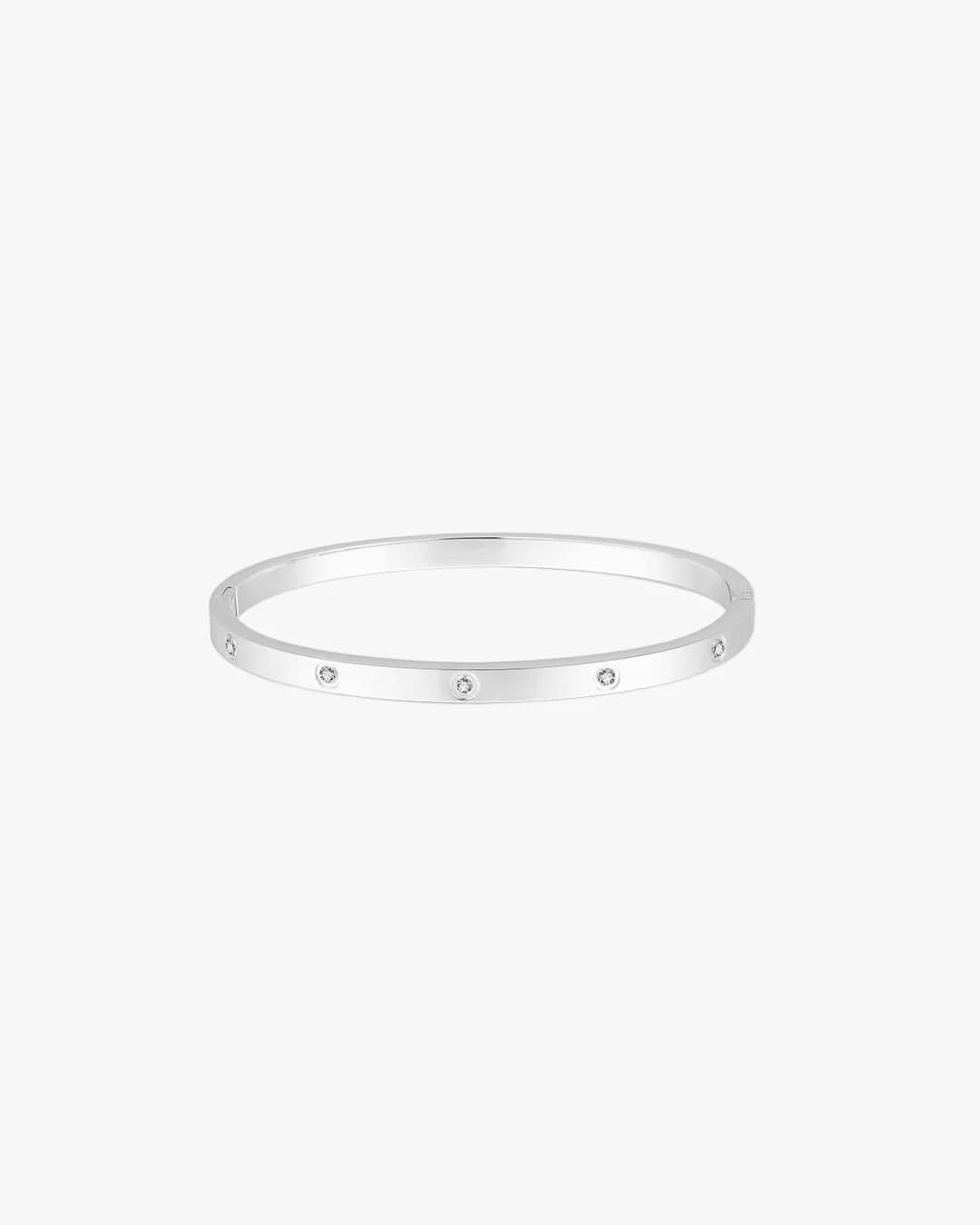 Love Bracelet Thin - 10 - Silver