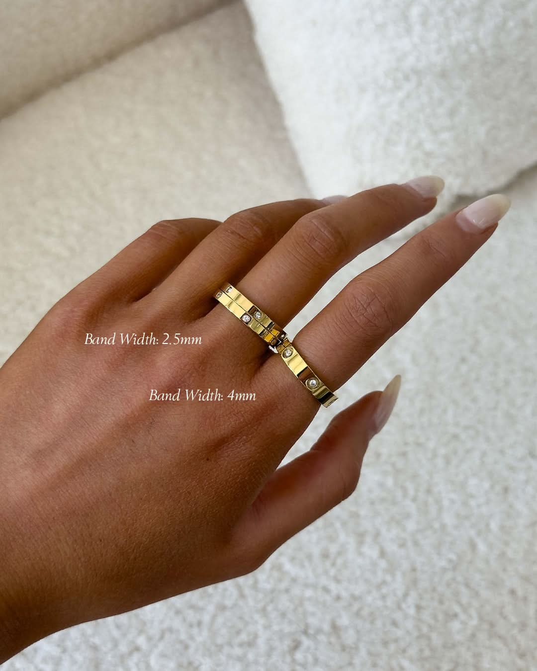 Blanca Ring Thin - Gold