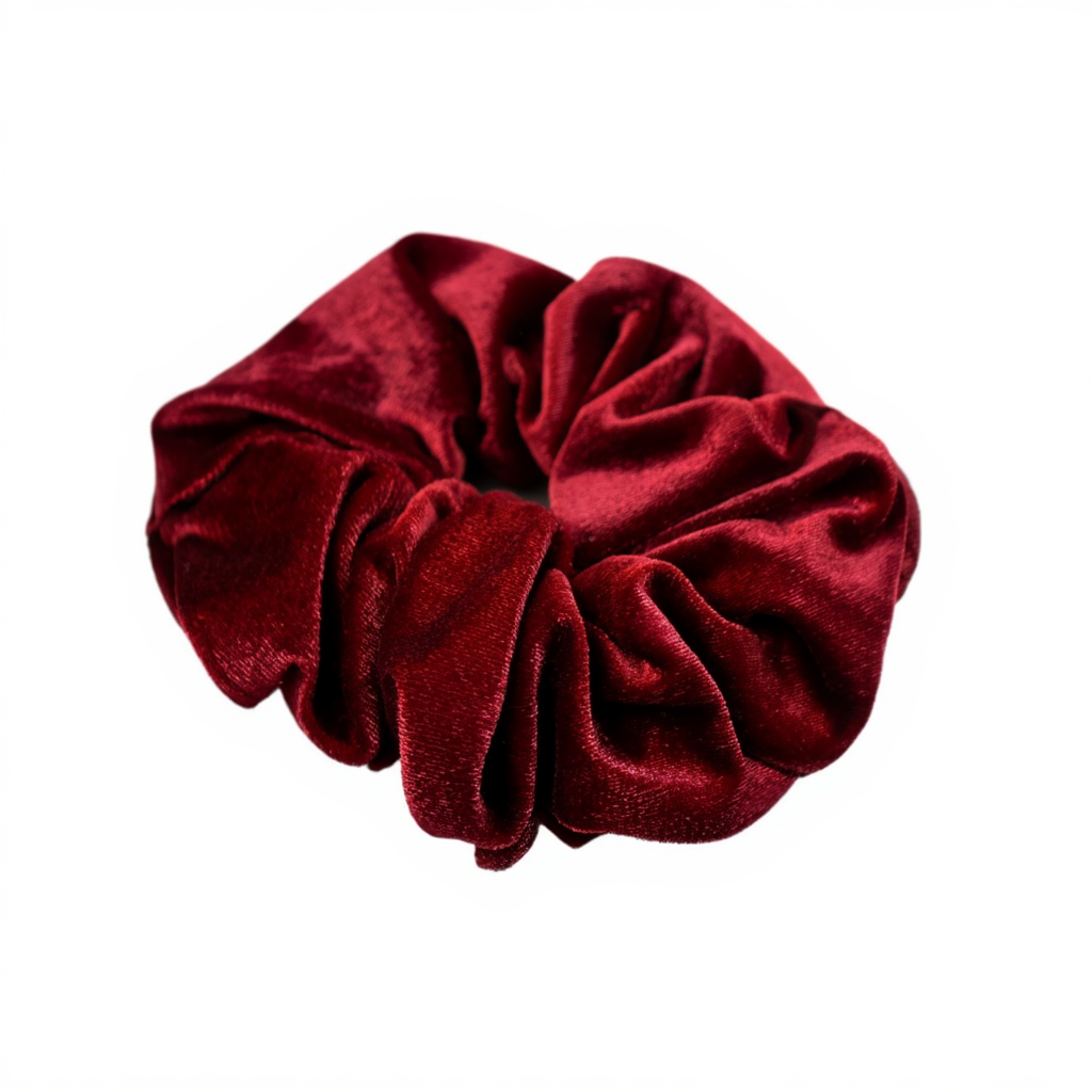 Scrunchie Burgundy Velvet
