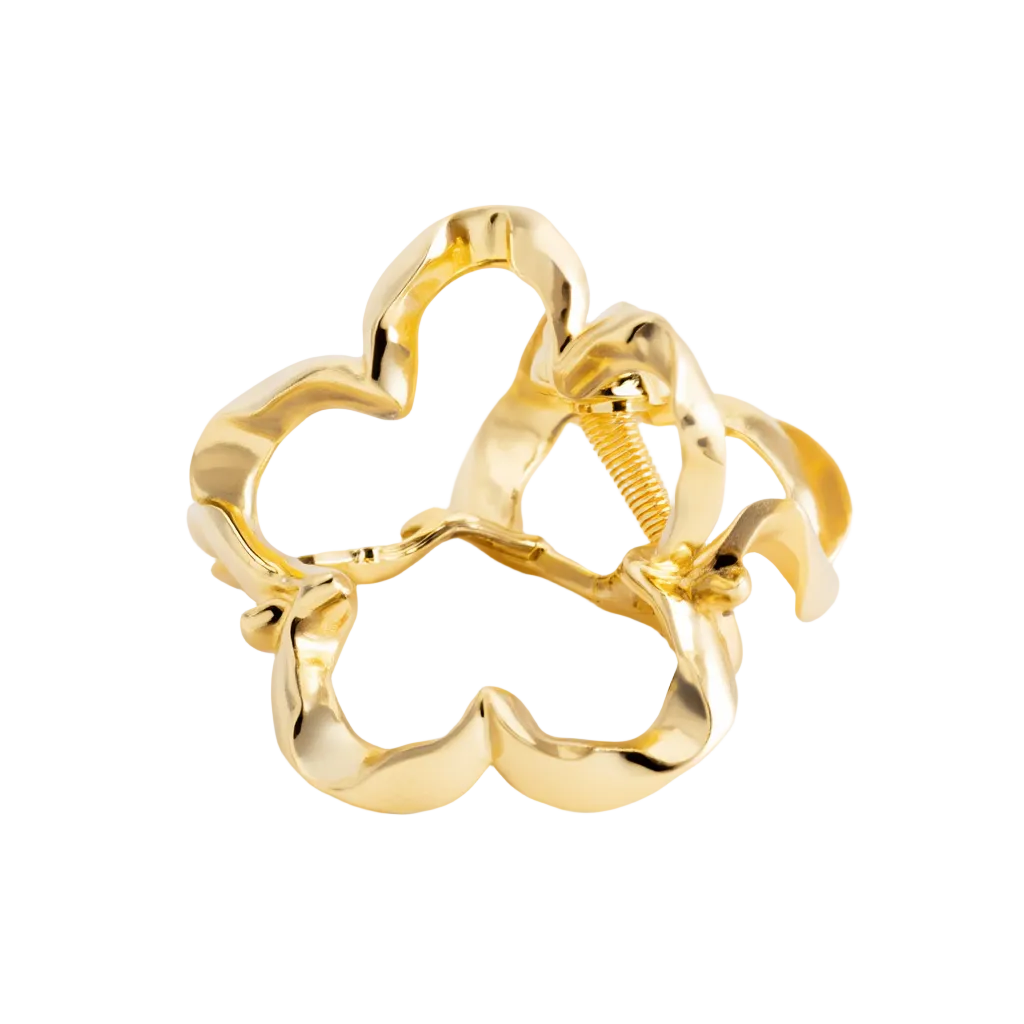 Claw Clip Blossom Gold