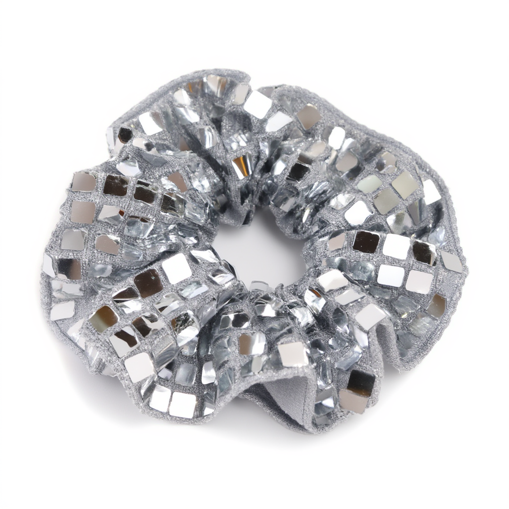 Scrunchie Disco Silver