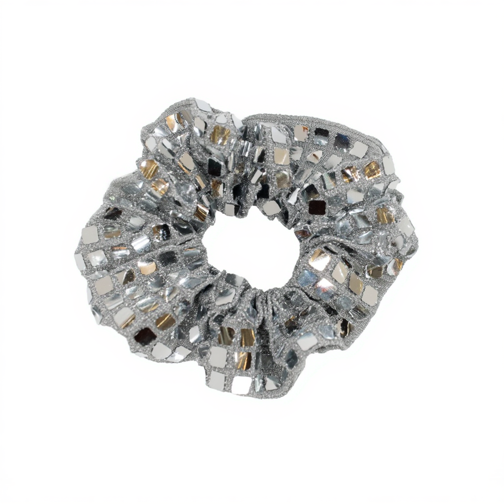 Scrunchie Disco Silver