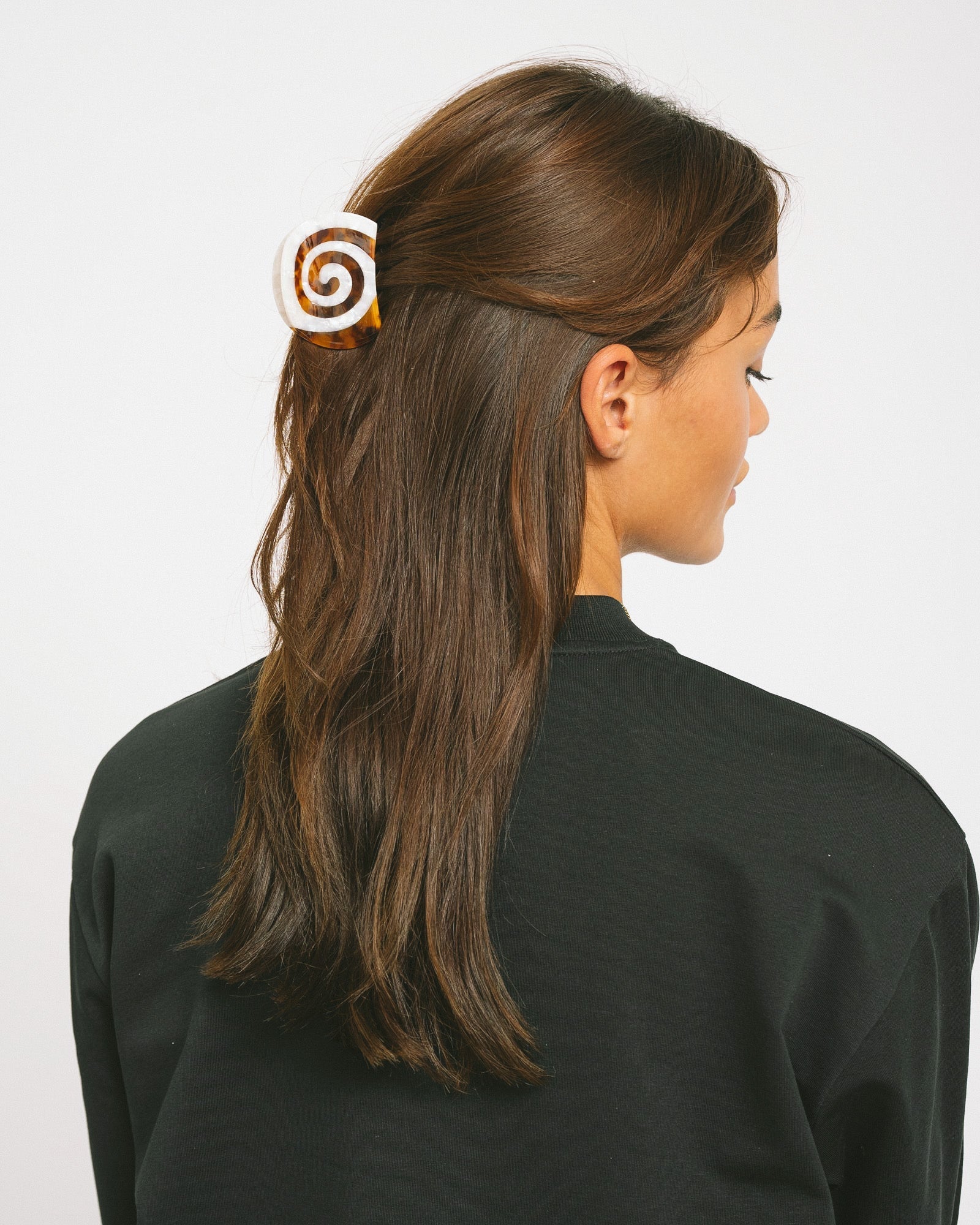 Claw Clip Buns Brown
