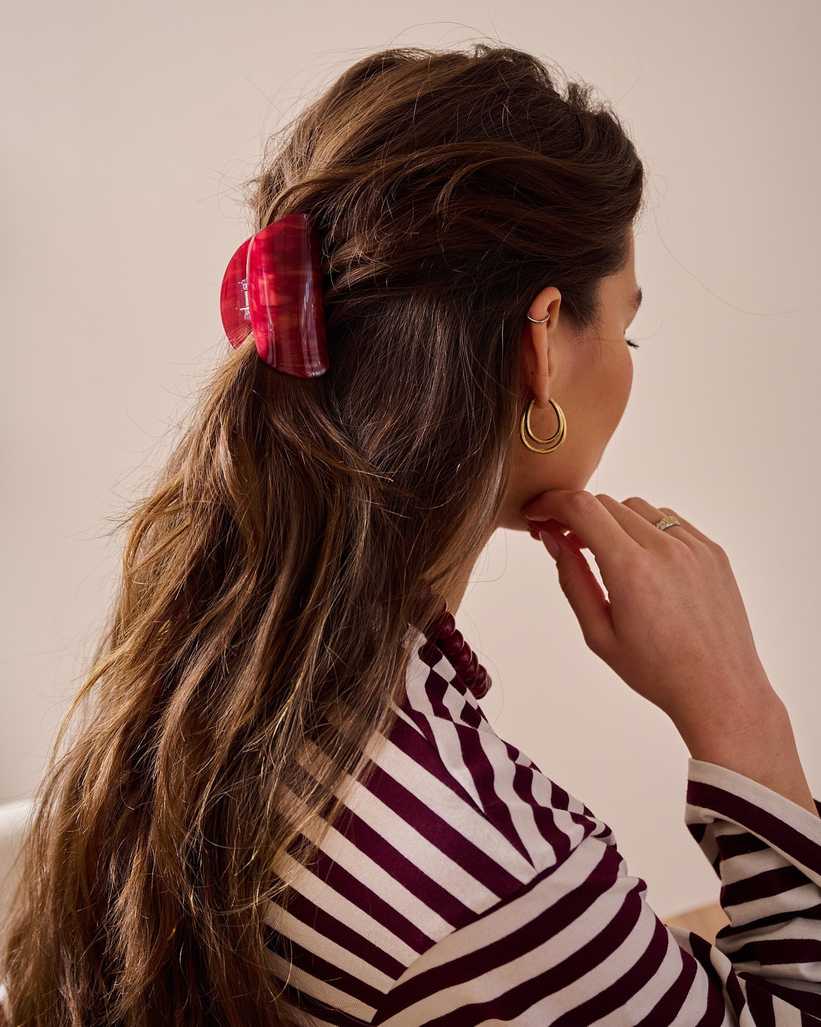 Claw Clip Zadie Red