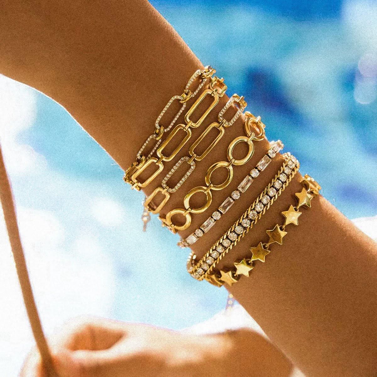 Elevated Chain Link Bracelet - AYUNA
