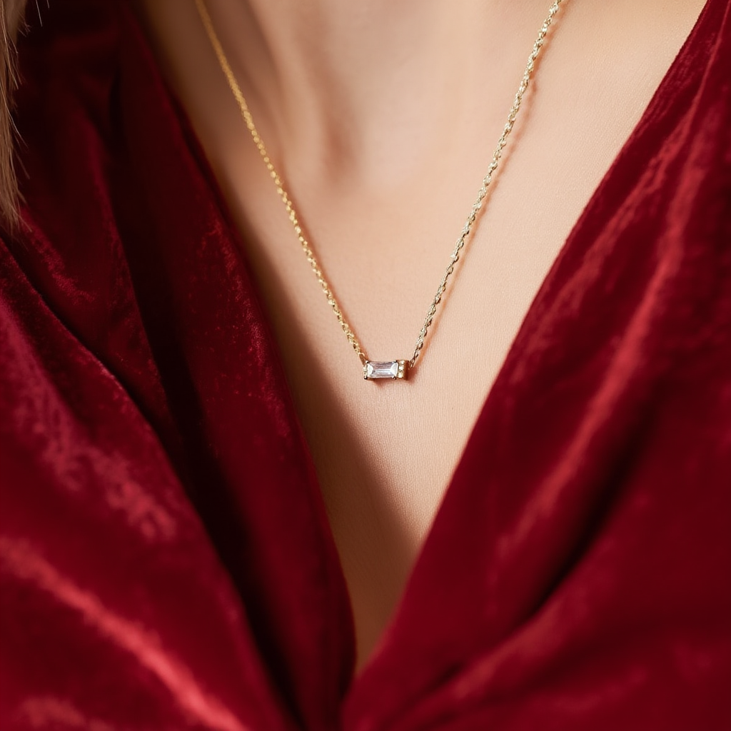 Baguette Necklace