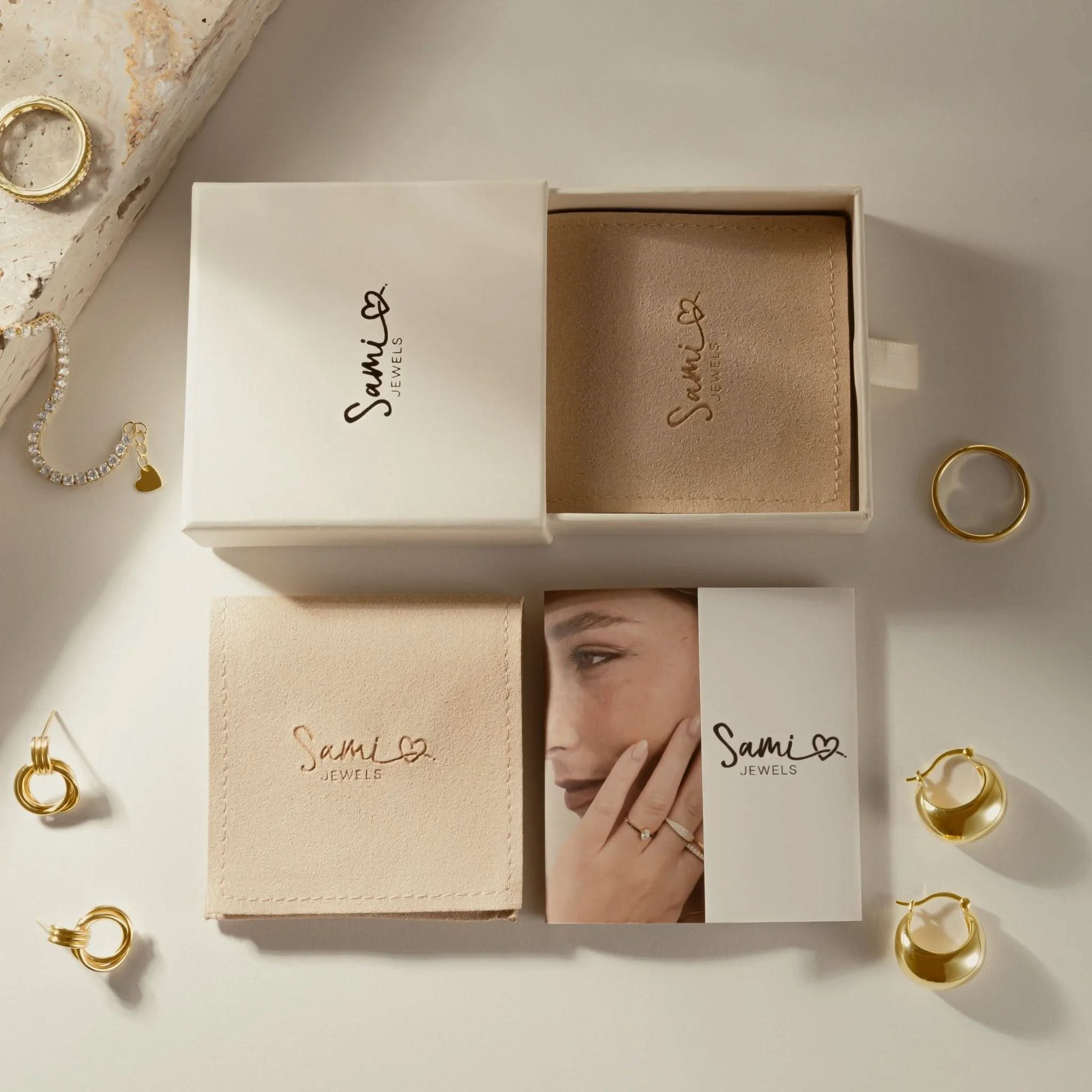 Gold Eternity Birthstone Rings - AYUNA