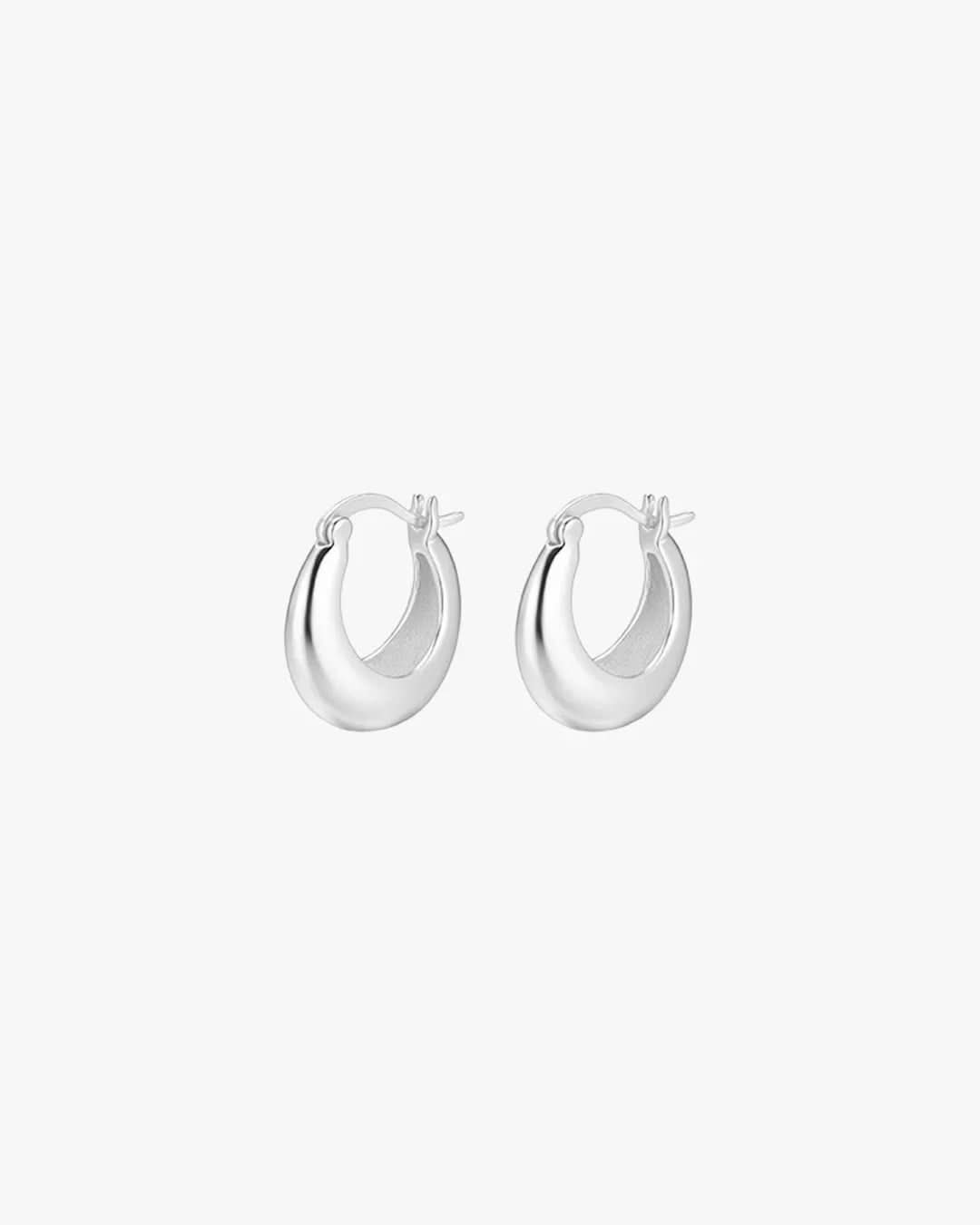 Madison Hoops - Silver - AYUNA