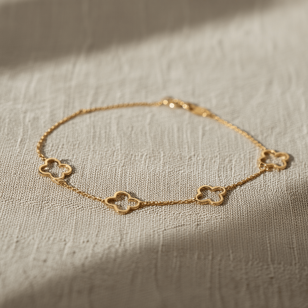 Multi Hollow Clover Bracelet
