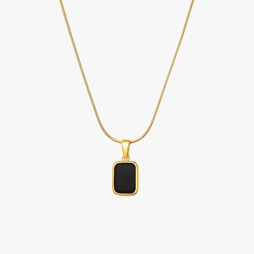 Noir Pendant Necklace - AYUNA