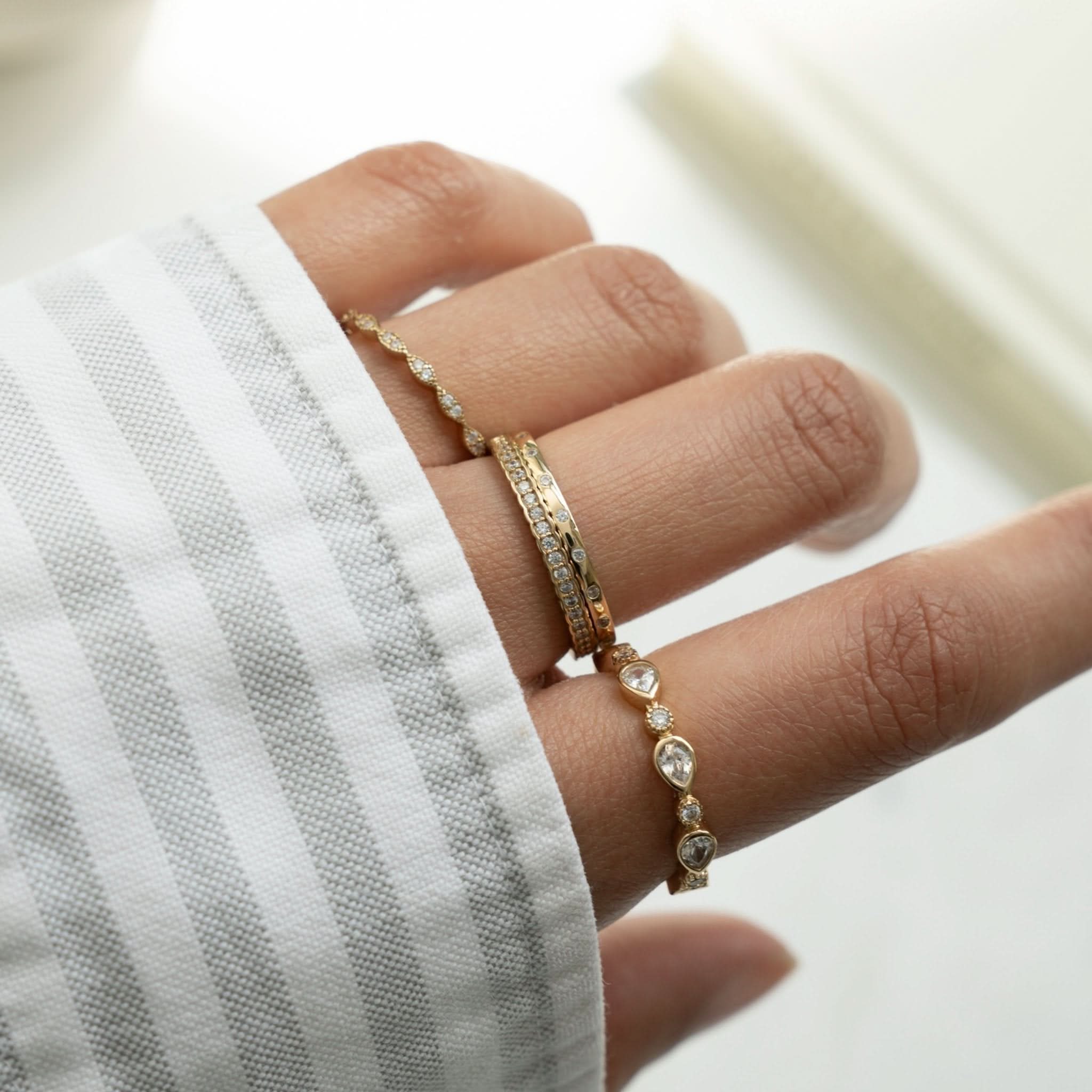 Pear Stacking Ring - AYUNA