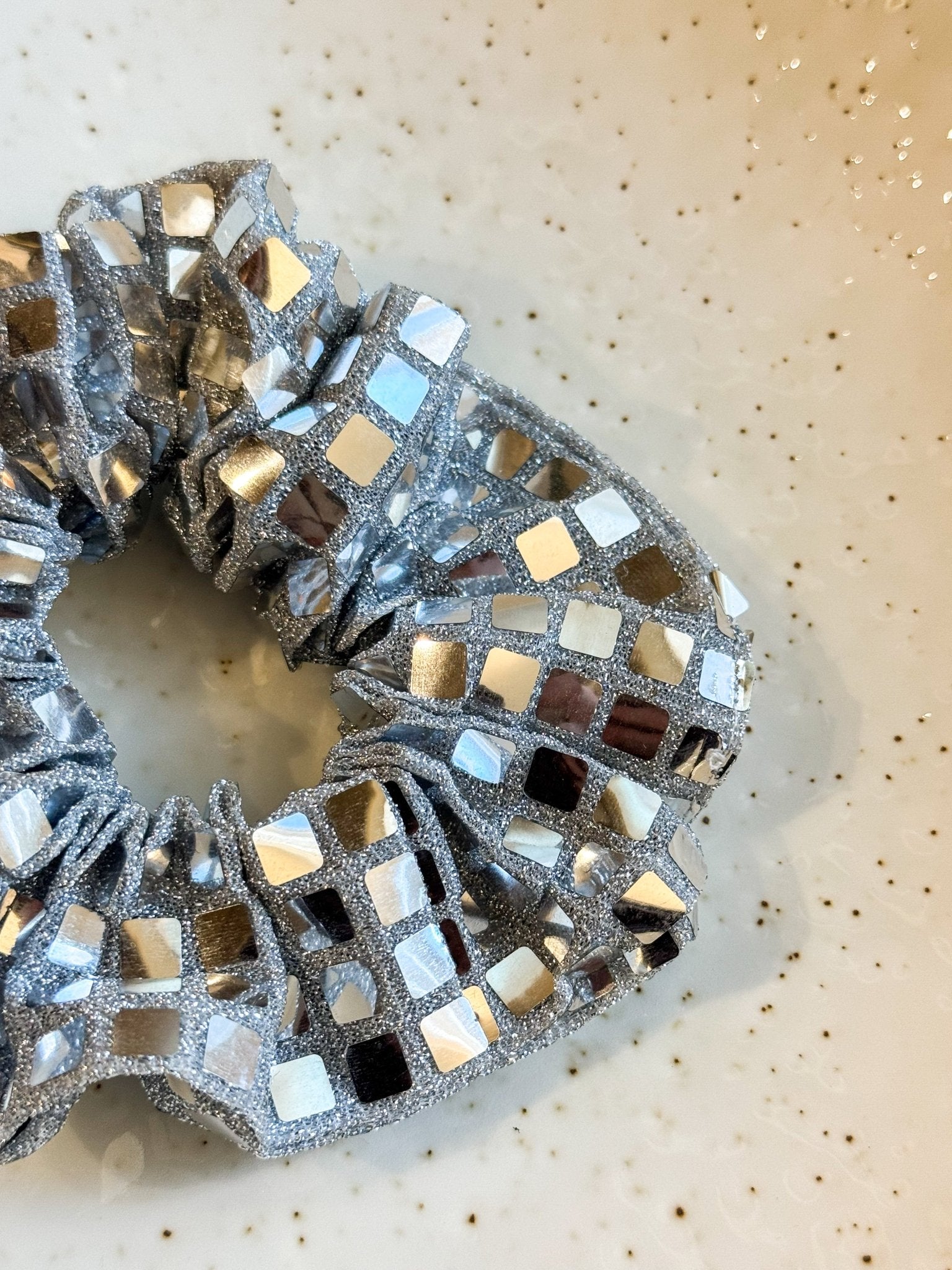 Scrunchie Disco Silver