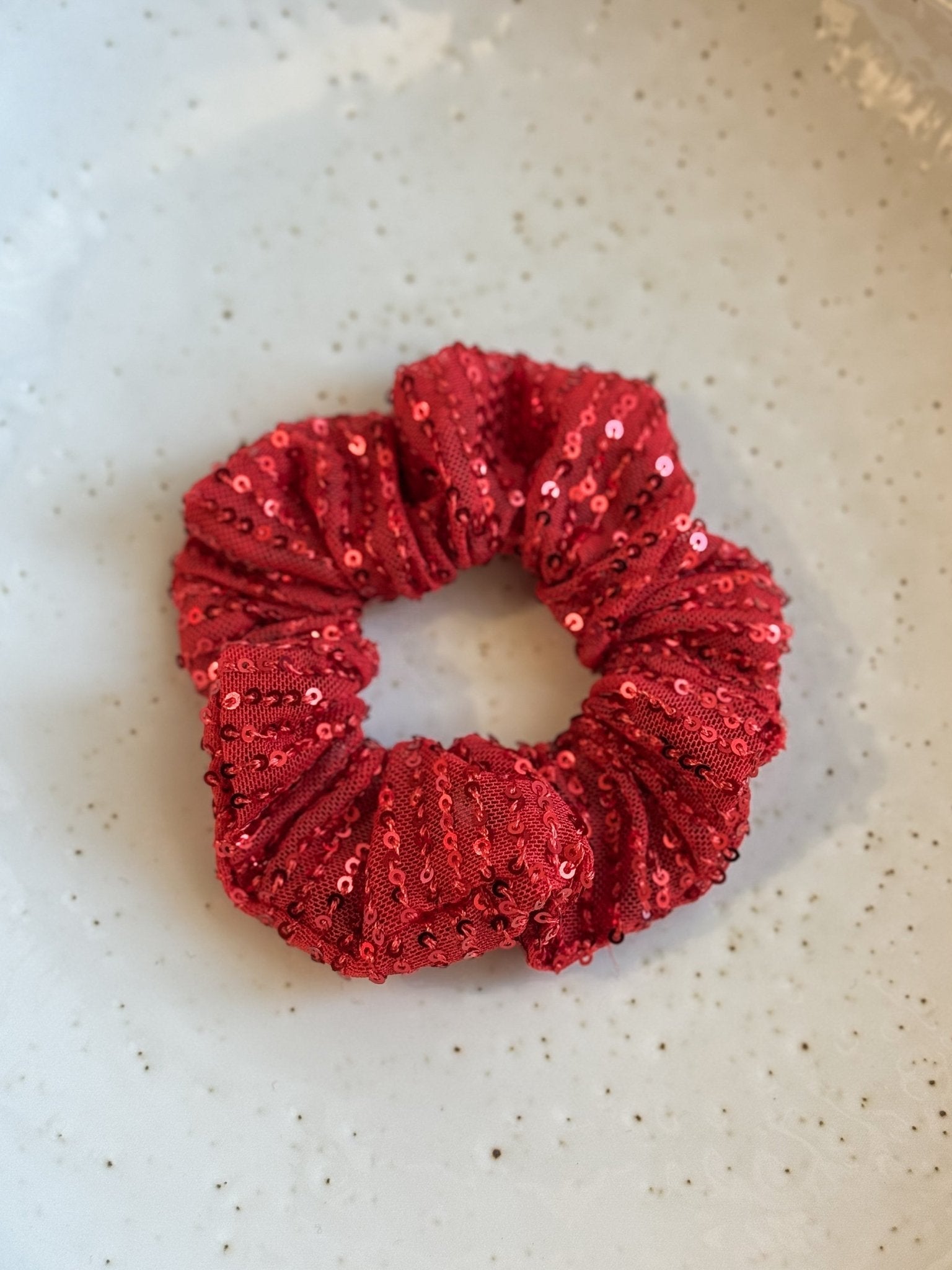 Scrunchie Glam Red
