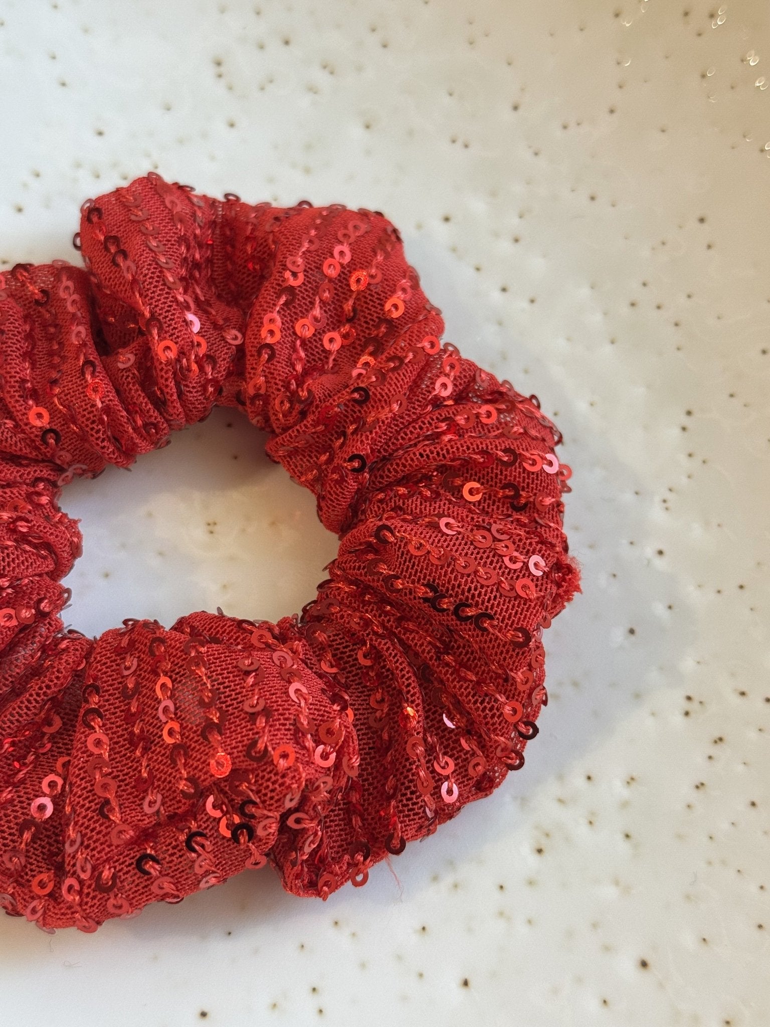 Scrunchie Glam Red