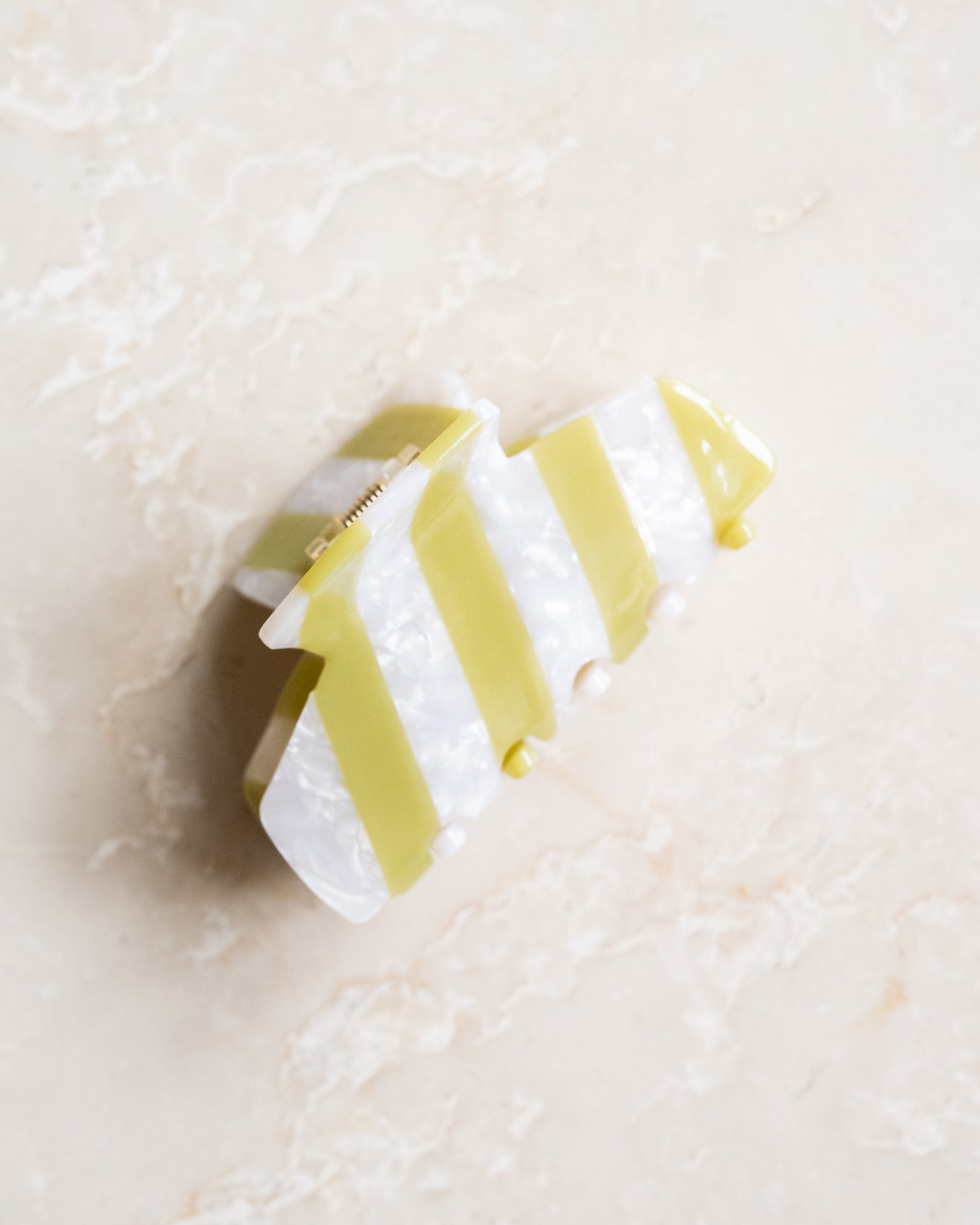TILTIL Claw Clip Matcha Stripe Green