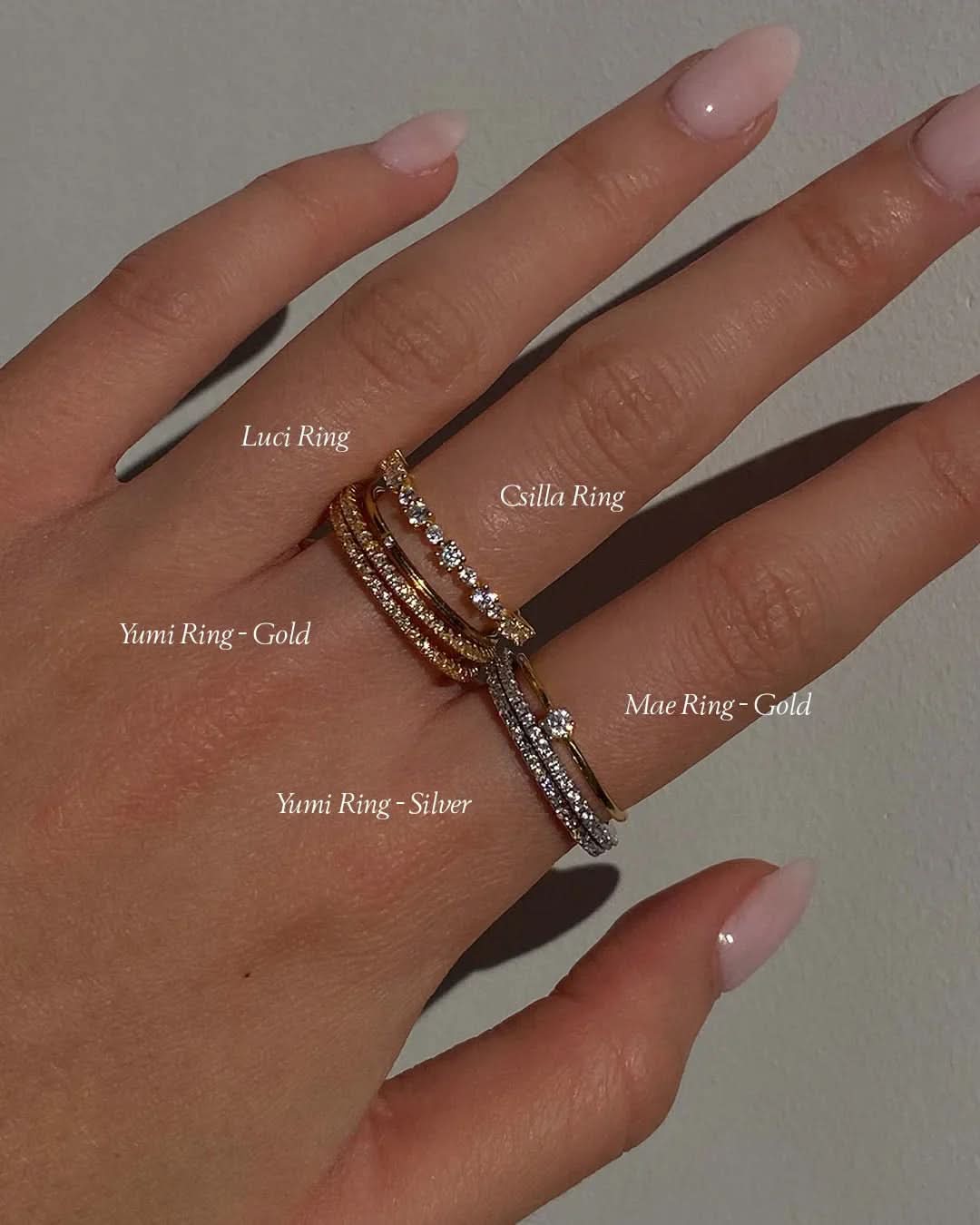 Yumi Ring - Silver - AYUNA