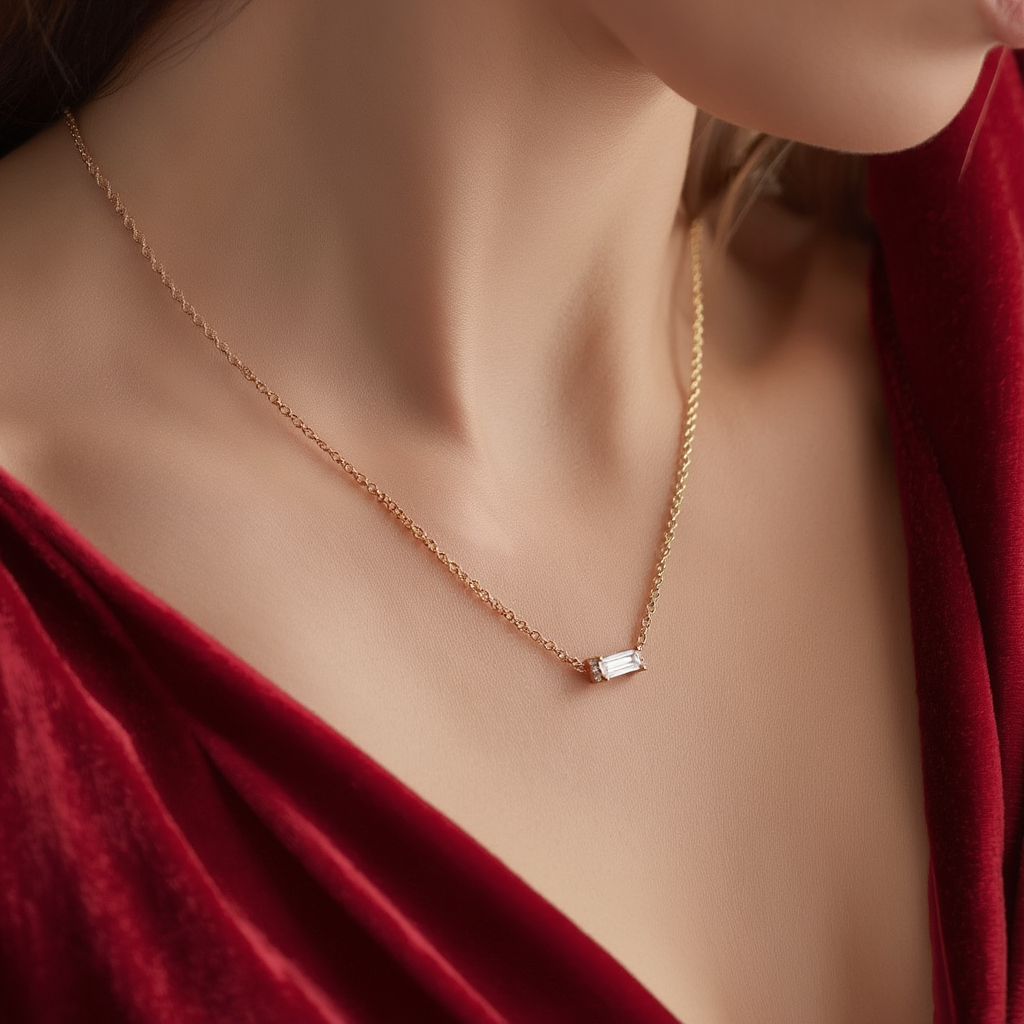 Baguette Necklace