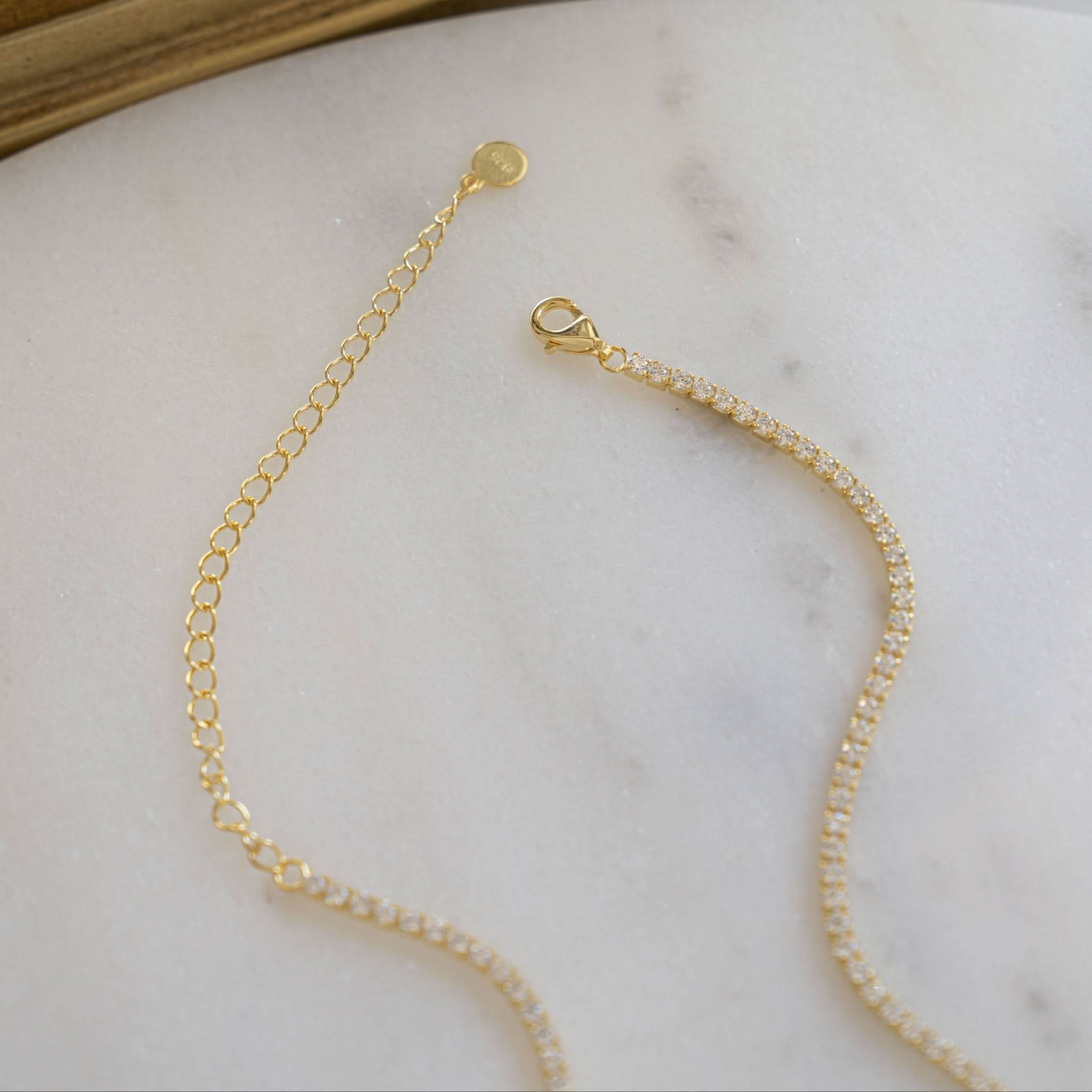 2mm Tennis Necklace - AYUNA