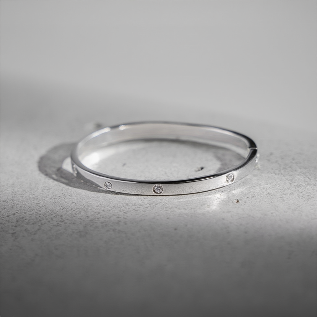 Blanca Bracelet Thin Band - Silver