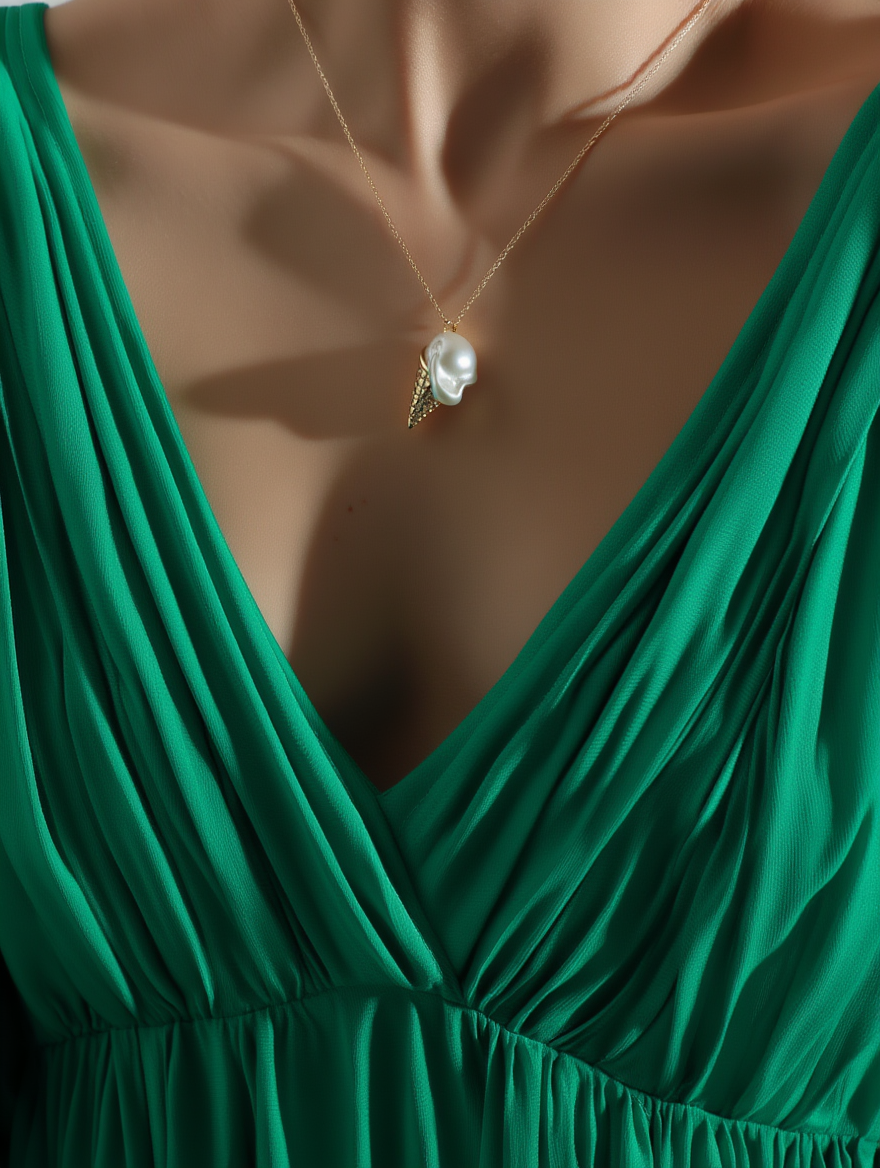 Ice Cream Baroque Pearl Necklace