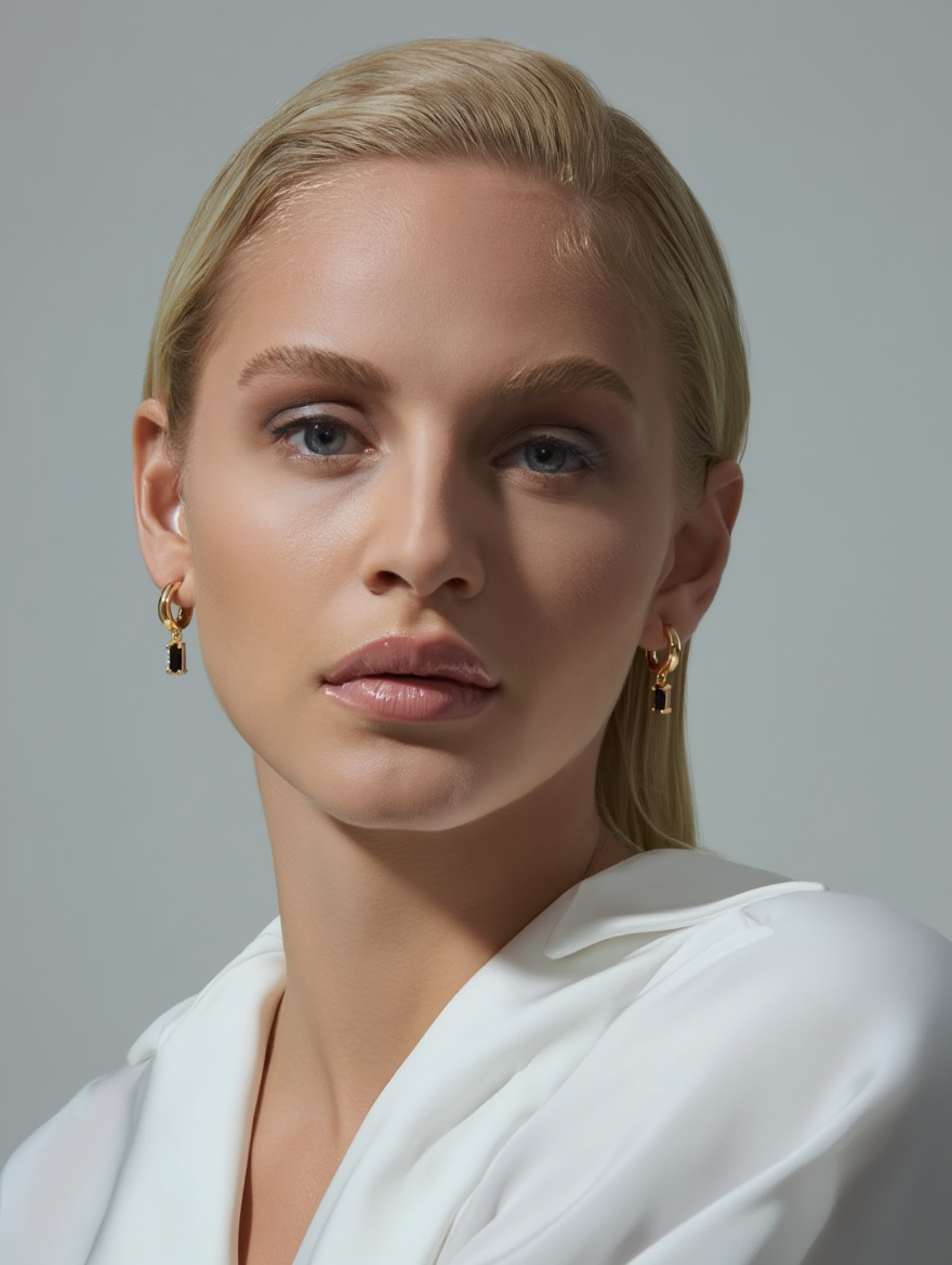 Noctura Earrings – Black Onyx