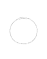 Charlotte Bracelet 2mm - Bright Silver