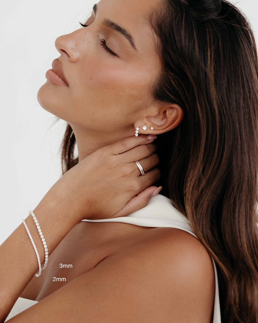 Charlotte Bracelet 2mm - Bright Silver