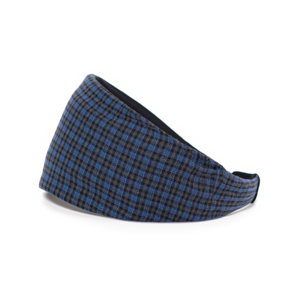 Headband Checked Blue
