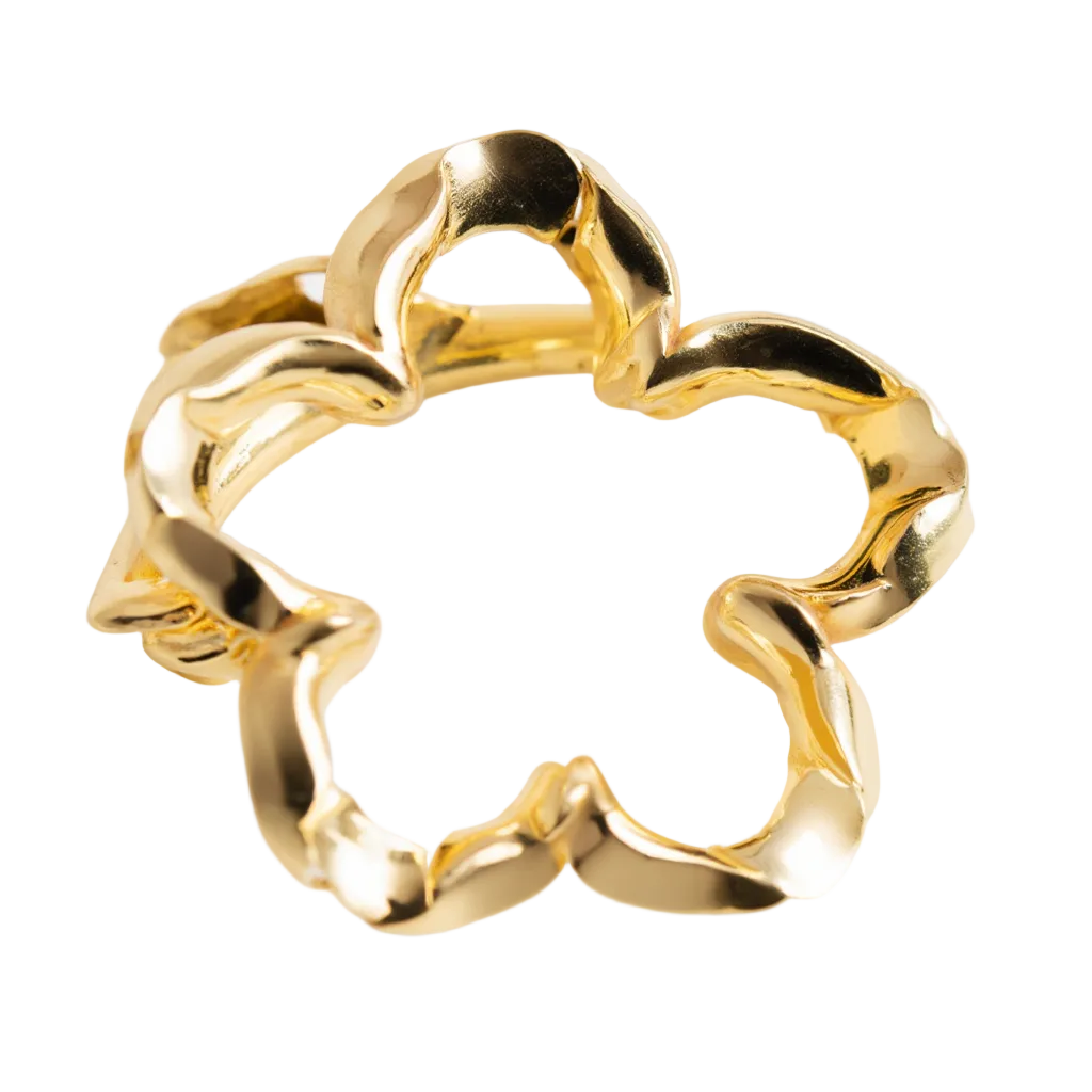 Claw Clip Blossom Gold