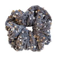 Scrunchie Glam Silver