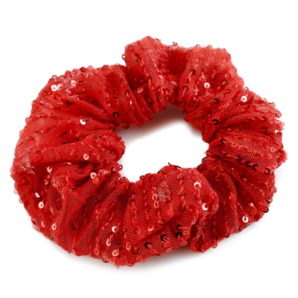 Scrunchie Glam Red