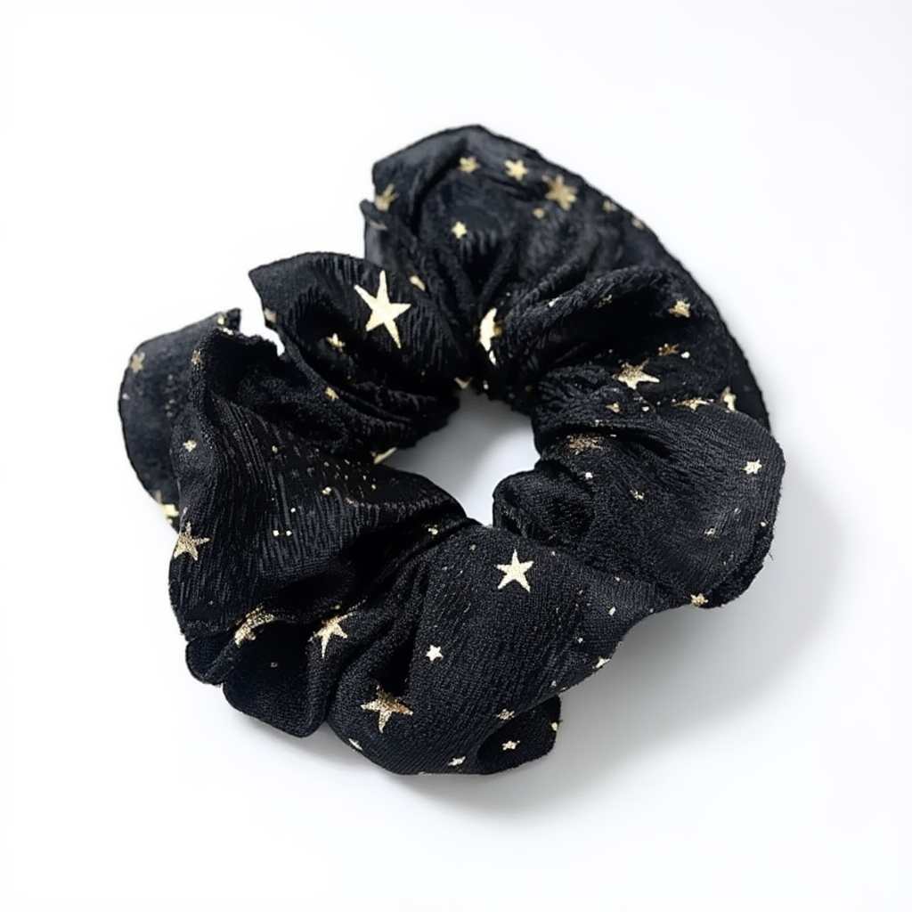 Scrunchie Starry Black