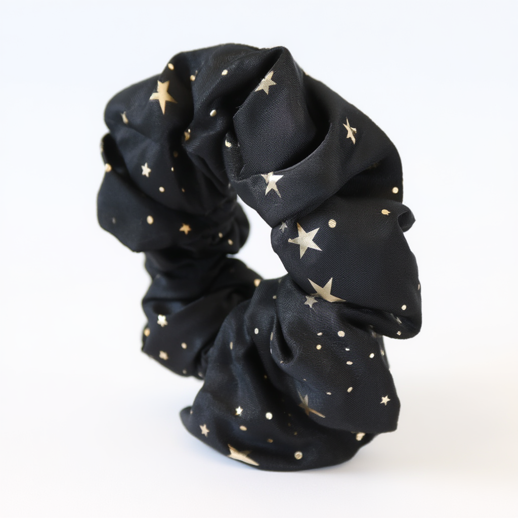 Scrunchie Starry Black