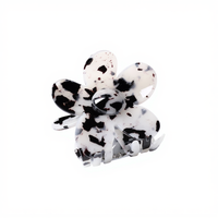 Claw Clip Flower Tortoise White