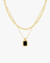 Anke Chain Necklace - Black Onyx - AYUNA