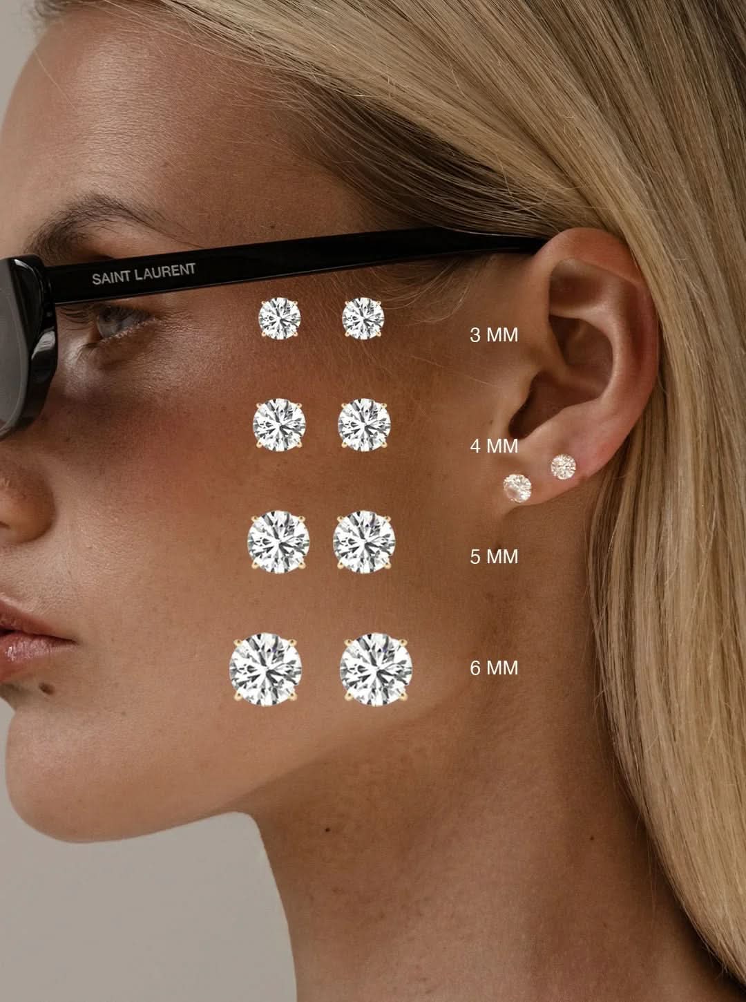 Aoi Studs (4 Sizes) - Gold - AYUNA