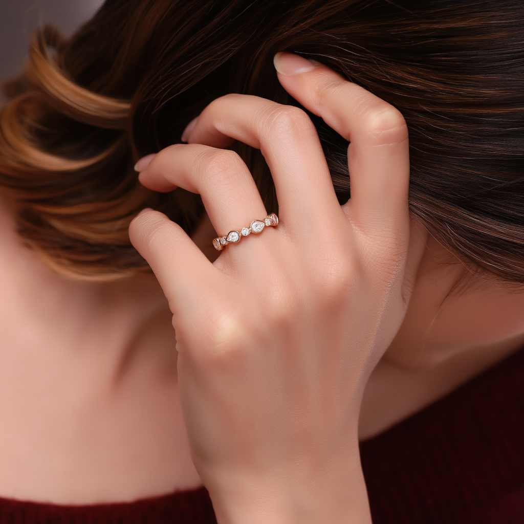 Pear Stacking Ring