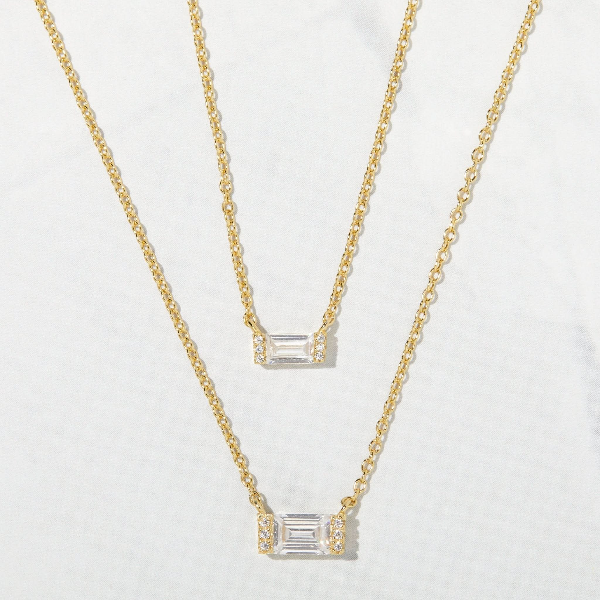 Baguette Necklace - AYUNA