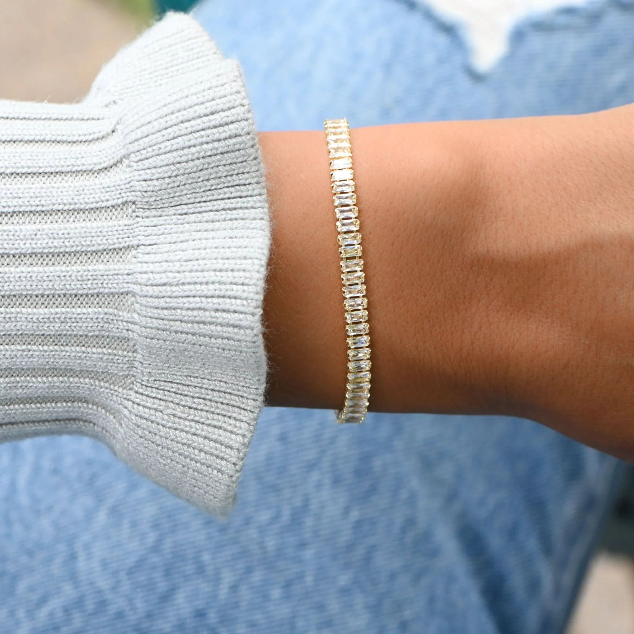 Baguette Tennis Bracelet - AYUNA