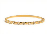 Bead & Bezel Tennis Bracelet - AYUNA