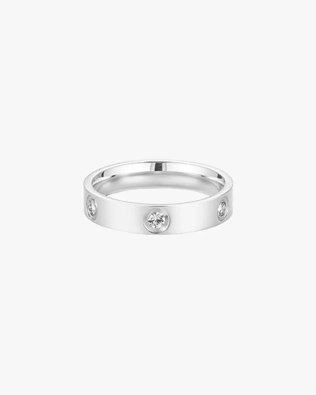 Serena Ring – Stainless Steel Silver Band