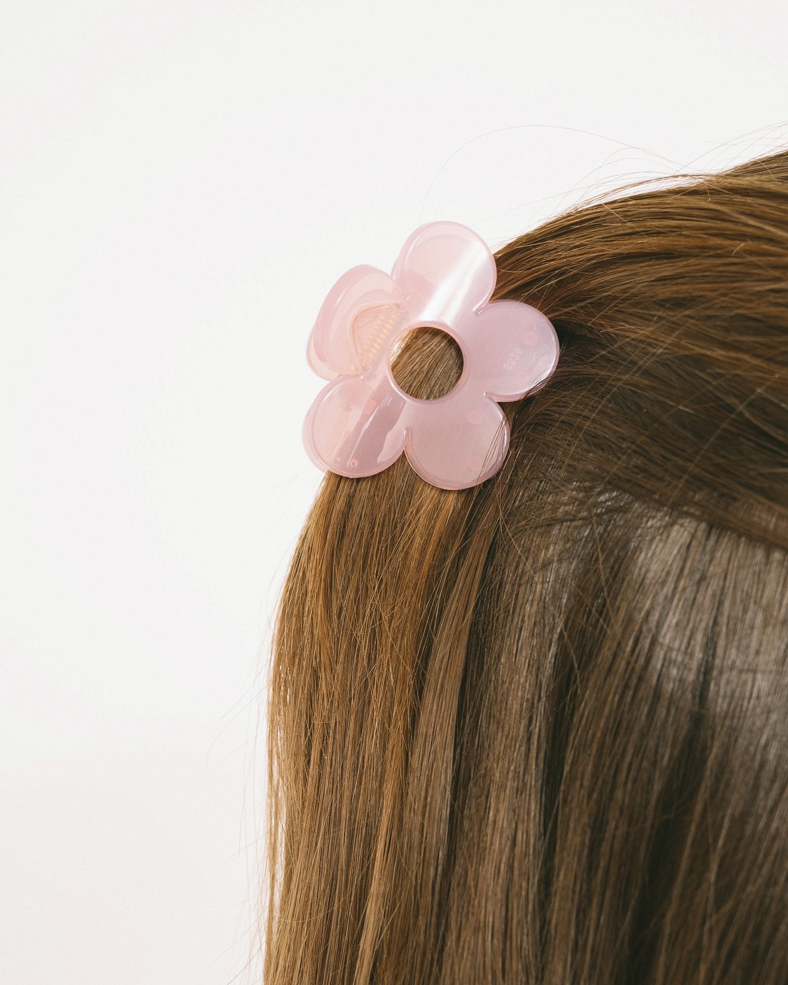 Claw Clip Flower Light Pink