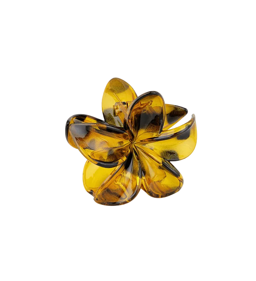 Claw Clip Flower Yellow