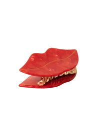 Claw Clip Lip Bordeaux Red