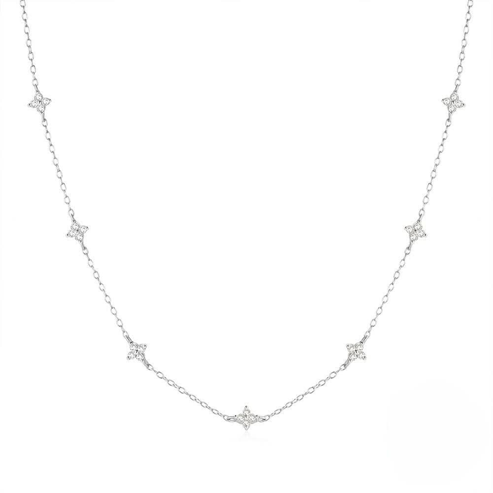 Dainty Necklace with Stars - AYUNA